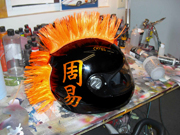 Chyna helmet with mohawk